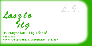 laszlo ilg business card
